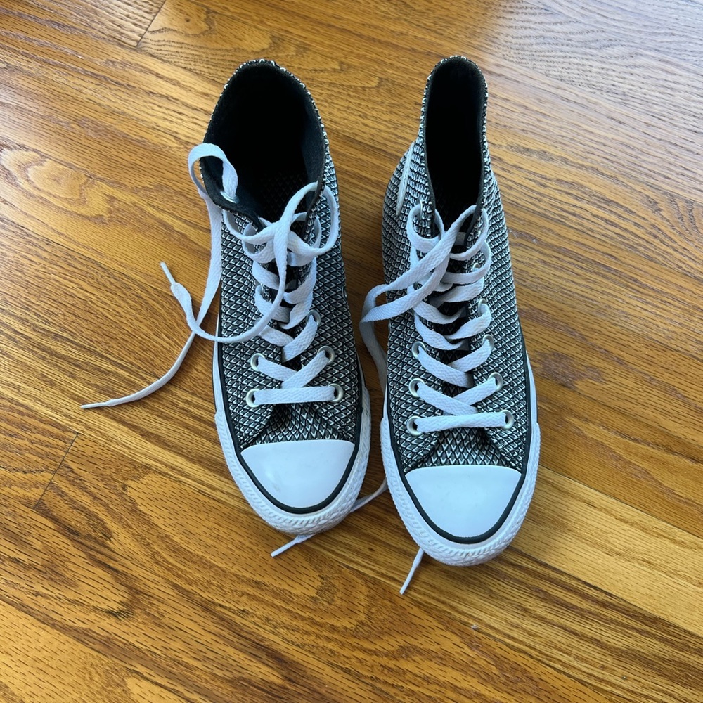 Converse Black and White High-Top Sneakers